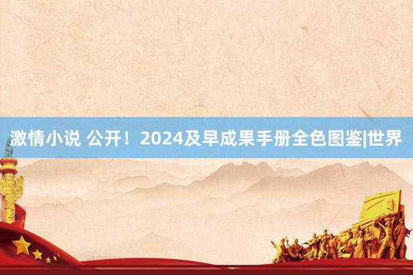 激情小说 公开！2024及早成果手册全色图鉴|世界