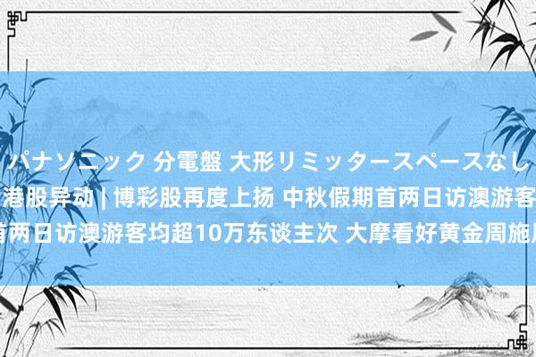 パナソニック 分電盤 大形リミッタースペースなし 露出・半埋込両用形 港股异动 | 博彩股再度上扬 中秋假期首两日访澳游客均超10万东谈主次 大摩看好黄金周施展|好意思高梅